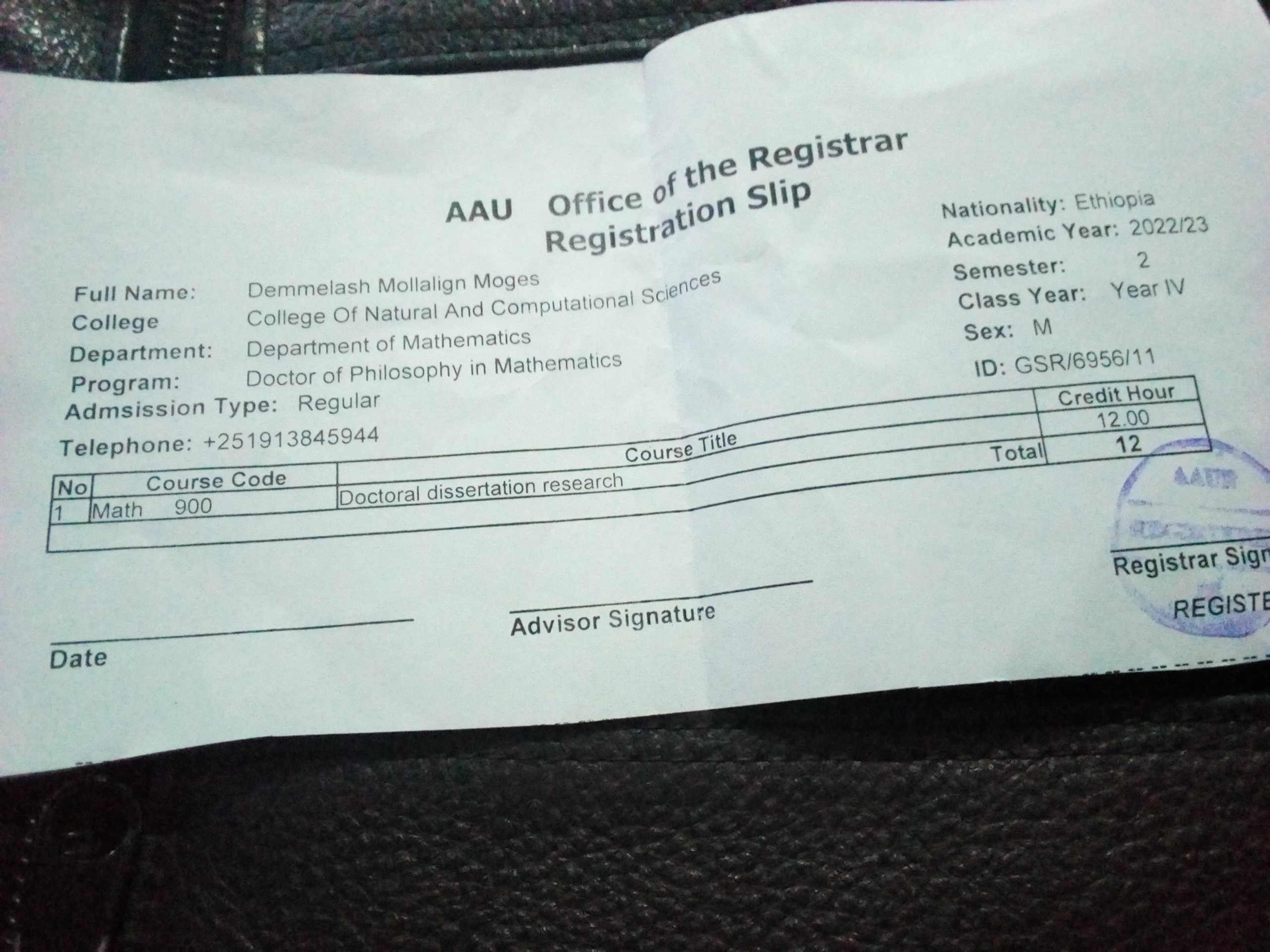 Receipt